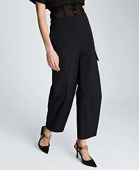 Kenneth Cole Women's Barrel Leg Cargo Pants