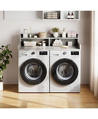 gaomon 2-Tier Washer Dryer Countertop, Shelf/Drawers Non-Slip Laundry Topper