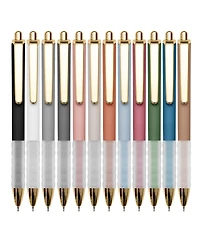 Gnuadz Ballpoint Pens Retractable Soft Grip 1mm Medium Point