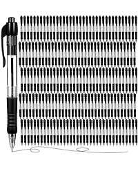 Gnuadz Retractable Ballpoint Pen Medium Point Click Grip 200 Pack