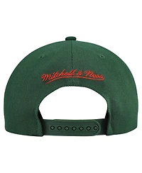 Mitchell & Ness Men's Green Minnesota Wild Retro Script Color Block Snapback Hat