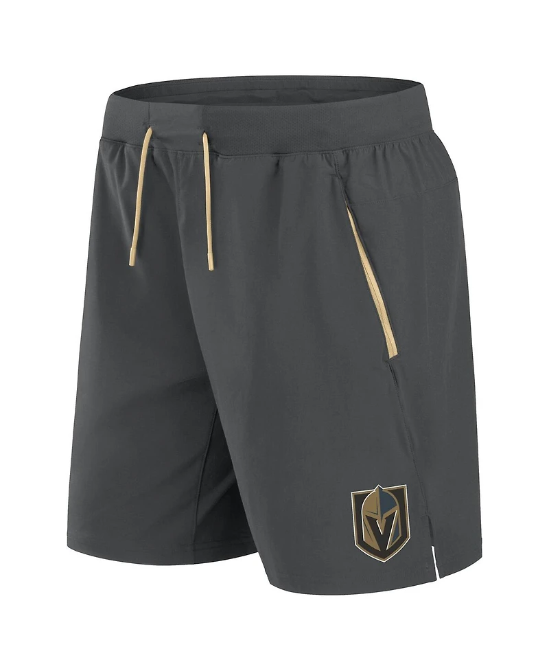Fanatics Men's Gray Vegas Golden Knights Authentic Pro Rink Performance Shorts