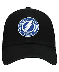 '47 Brand Men's Black Tampa Bay Lightning Team Clean Up Adjustable Hat