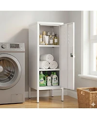 gaomon Lockable Metal Locker Cabinet, Metal Storage Cabinet with Lock, Adjustable Shelf and Ventilation, Steel Locker for Gym, School, Office, Home