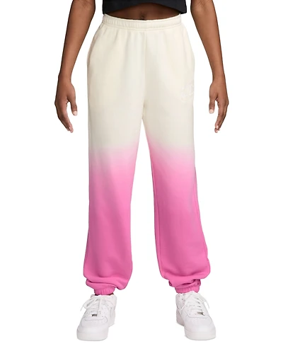 Nike Girls' 7-16 Sportswear Studio Fleece Loose Pants