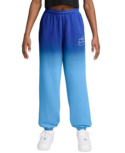 Nike Girls' 7-16 Sportswear Studio Fleece Loose Pants