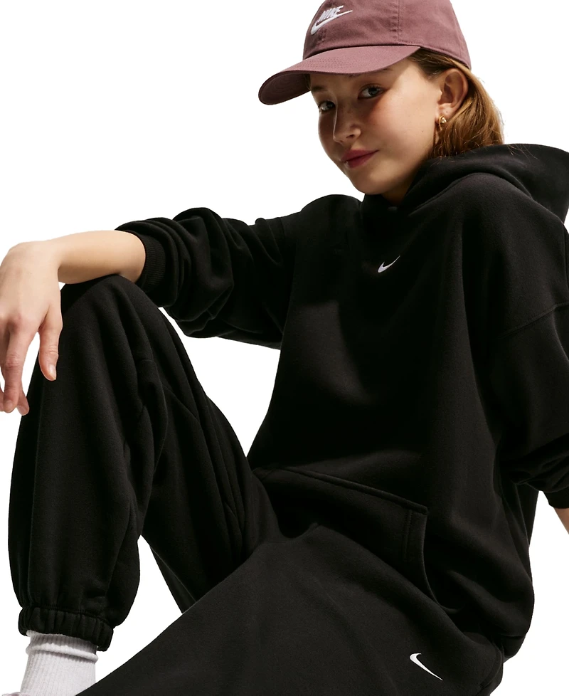 Nike Girls' 7-16 Sportswear Studio Fleece Drawcord Pants