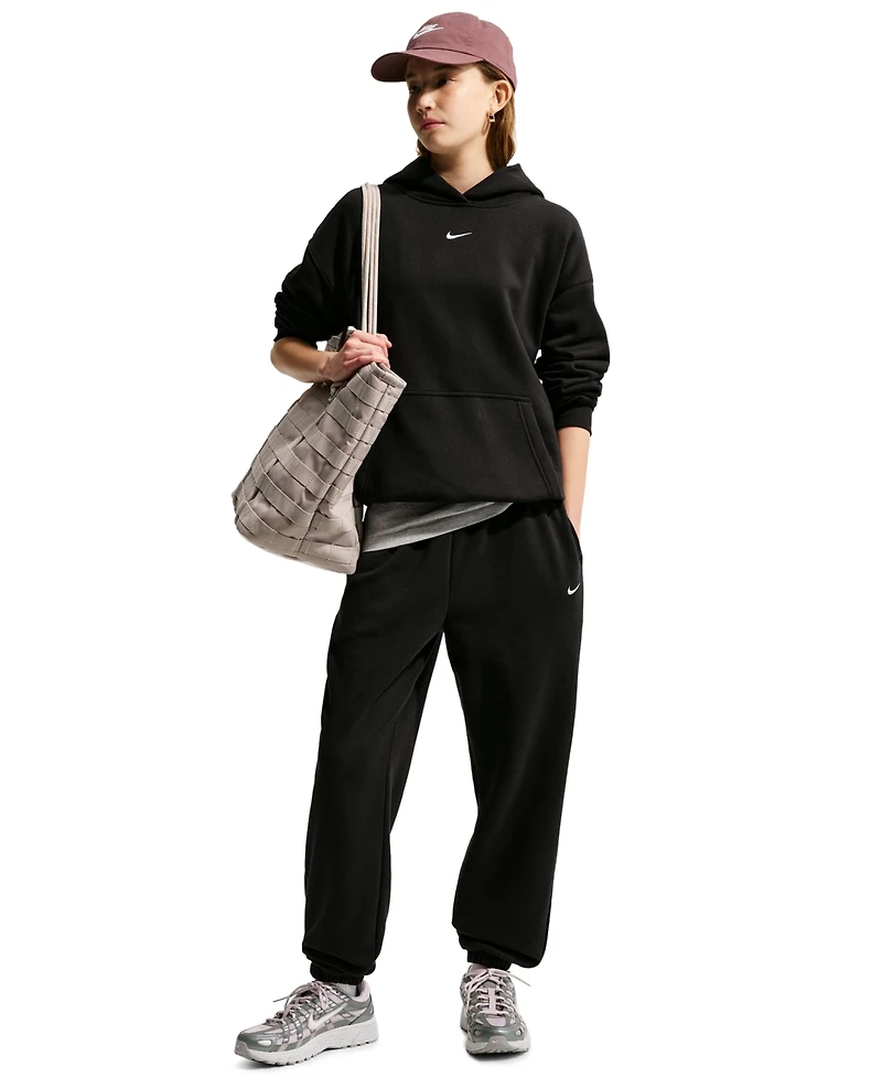 Nike Girls' 7-16 Sportswear Studio Fleece Drawcord Pants