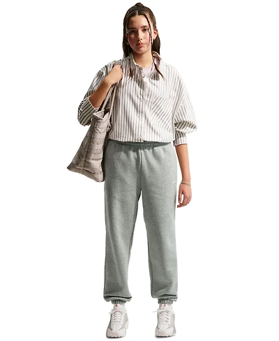 Nike Girls' 7-16 Sportswear Studio Fleece Drawcord Pants