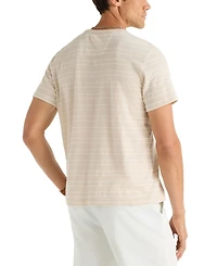 Nautica Men's Striped Jacquard Cotton Classic-Fit Crewneck T-Shirt