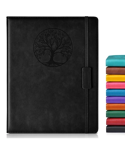 Gnuadz Lined Journal Notebook Hardcover Leather Ruled Writing Diary