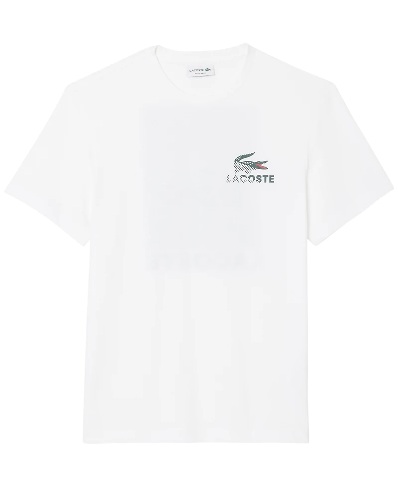 Lacoste Men's Water Base Print Crewneck T-Shirt