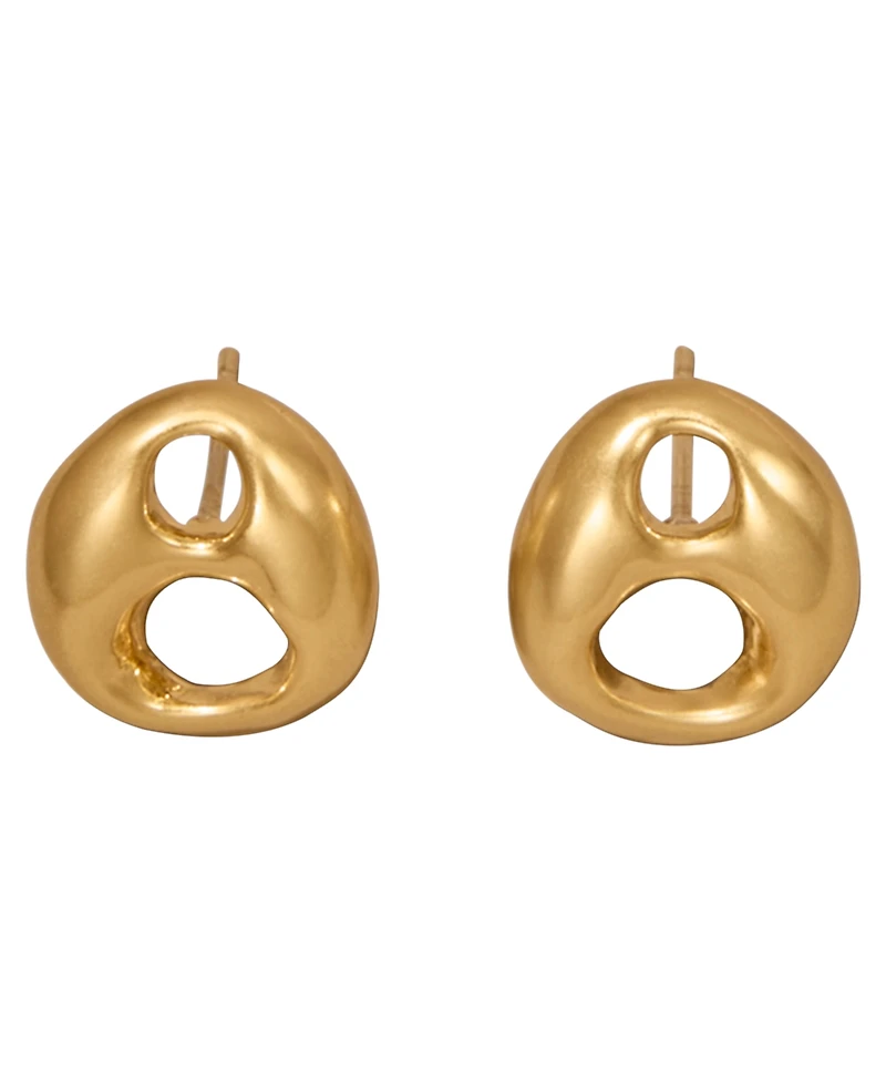Donna Karan 24k Gold-Plated Mariner Drama Stud Earrings