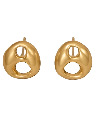 Donna Karan 24k Gold-Plated Mariner Drama Stud Earrings