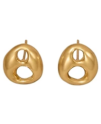 Donna Karan 24k Gold-Plated Mariner Drama Stud Earrings