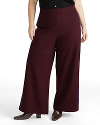 Universal Standard Plus Wide Leg Stripe Ponte Pants
