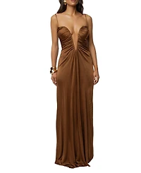 Jluxlabel Women's Auric Deep Plunge Maxi Dress