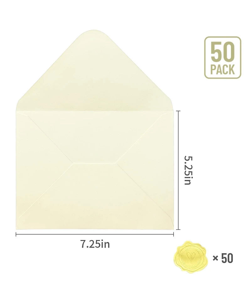 Gnuadz Specialty Paper Envelopes for Invitation Cards Wedding Birthday Christmas