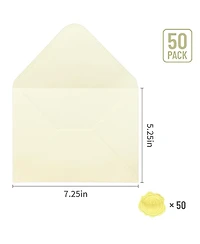 Gnuadz Specialty Paper Envelopes for Invitation Cards Wedding Birthday Christmas