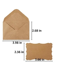 Gnuadz Mini Envelopes Blank Note Cards Self-adhesive