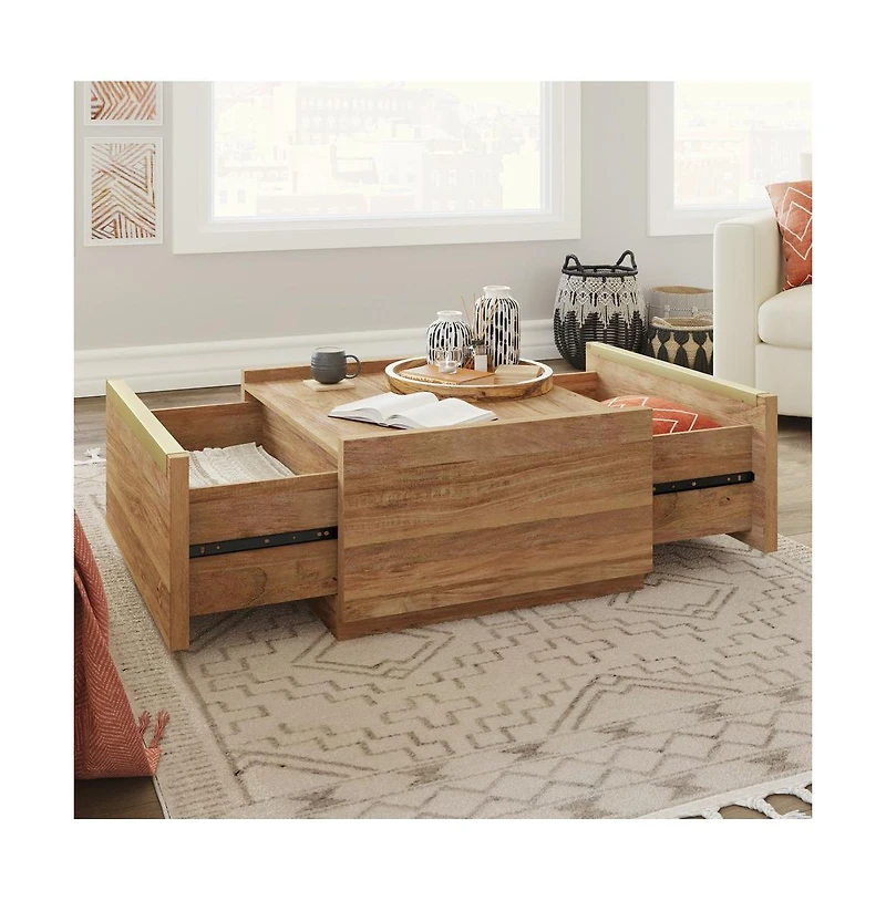 Sauder Manhattan Gate Coffee Table, Sindoori Mango finish