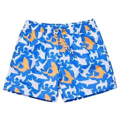 Snapper Rock Little Boys Shark Squad Swim Short