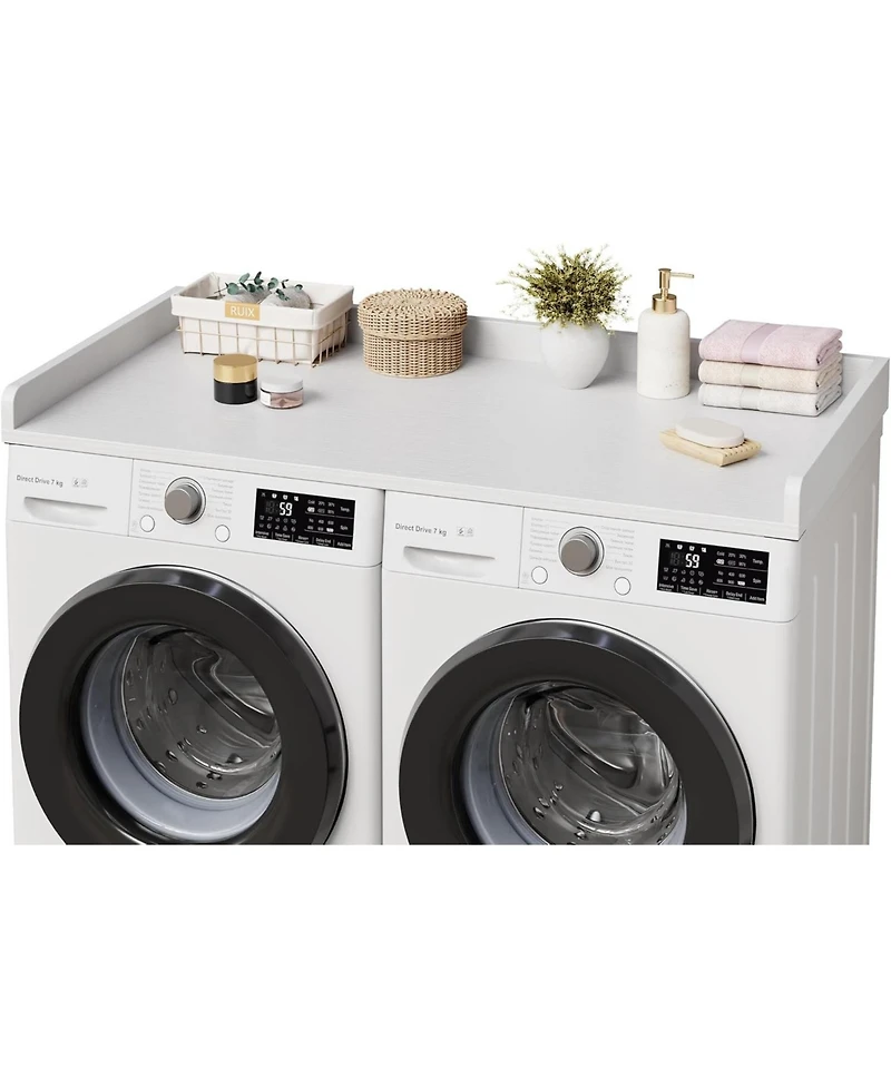 gaomon Washer Dryer Countertop, Laundry Topper with Edge and Non-Slip Pad