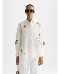 Scotch & Soda Women's Embroidered Girlfriend Shirt