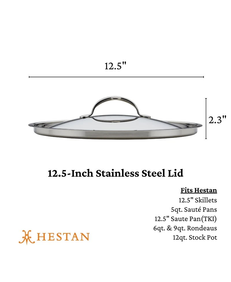 Hestan Provisions Stainless Steel 12.5" Lid