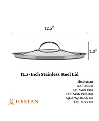 Hestan Provisions Stainless Steel 12.5" Lid