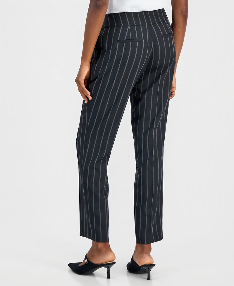 Kasper Women's Ava Straight-Leg Pinstripe Pants