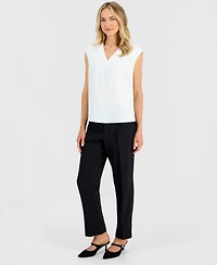 Kasper Petite V-Neck Sleeveless Top