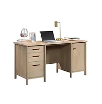 Sauder Whitaker Point Commercial Office Desk, Natural Maple finish