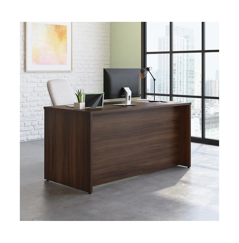Sauder Affirm Commercial Office Desk, Noble Elm finish