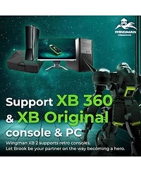 Brook Wingman XB2 Wireless Controller Adapter for Xbox 360, Xbox and Pc