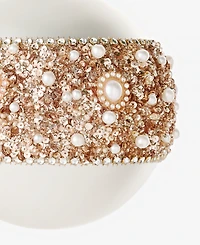 Holiday Lane Jeweled Classics Matte Large Size Ball with Bead Design Ornament, Macy's Exclusive