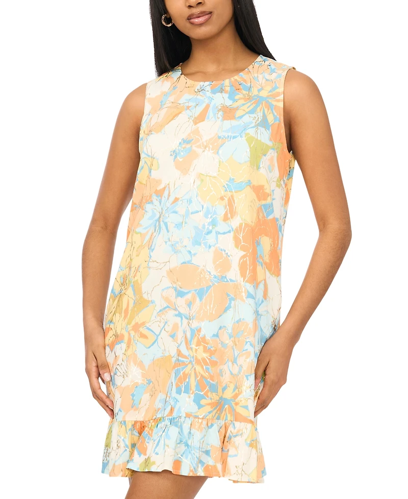 Msk Women's Floral Shift Dress