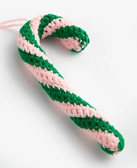 Holiday Lane Merry Magic Knitted Candy Cane Ornament, Macy's Exclusive