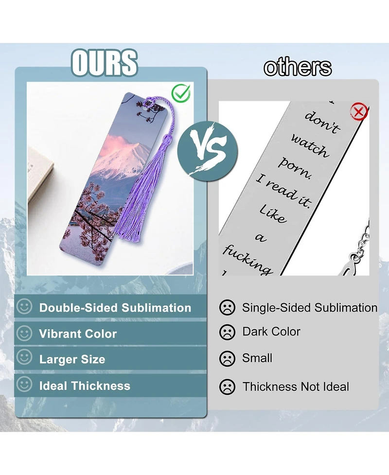 Gnuadz Metal Sublimation Bookmarks Aluminum Blanks Diy