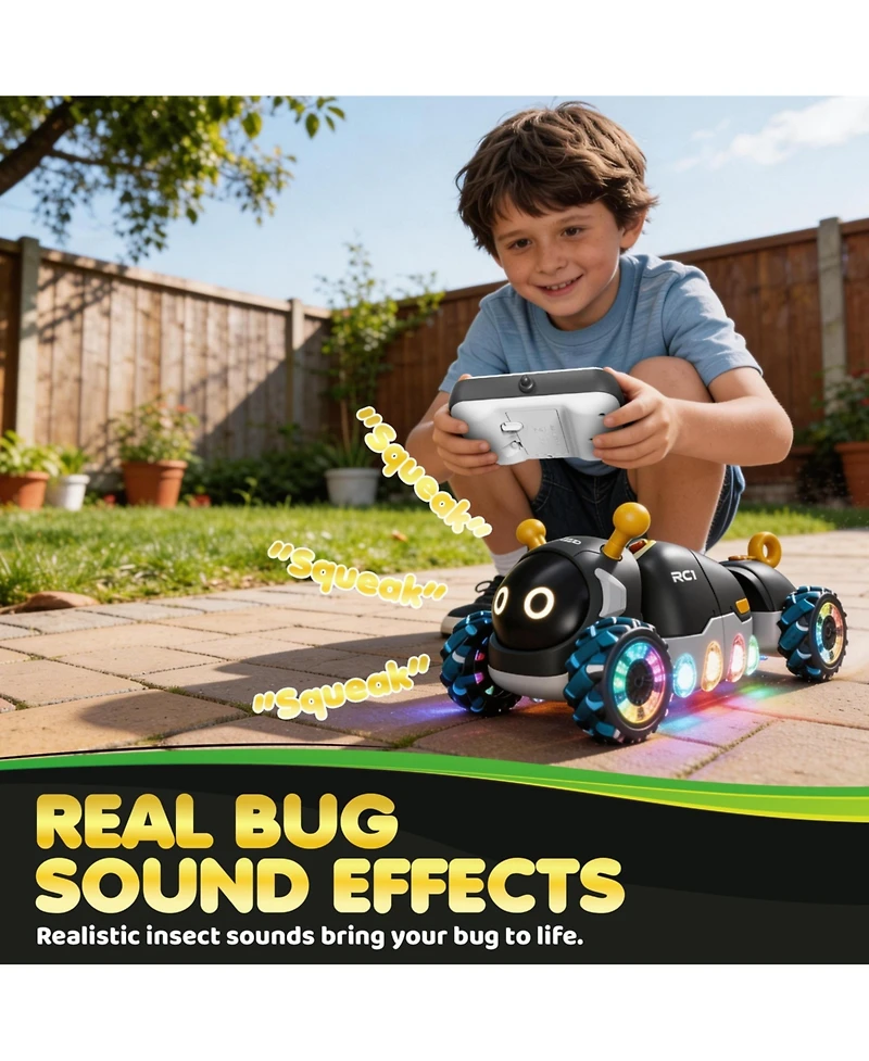 Contixo Rc1 Mech Stunt RC Caterpillar Car, 360degree(s) Spins, Led Lights, Mist Spray, All-Terrain