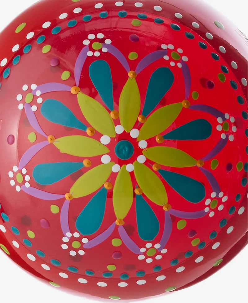 Holiday Lane Merry Magic Floral Pattern Ball Ornament, Macy's Exclusive