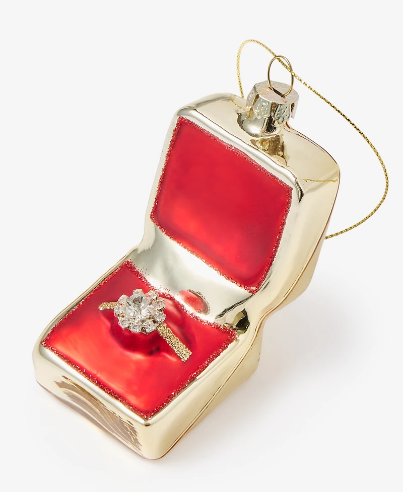 Holiday Lane Our First Wedding Ring And Box Ornament, Macy's Exclusive