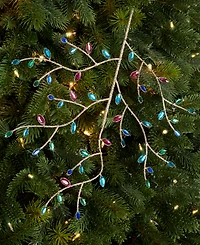 Holiday Lane Peacock Leaves Pick, Macy's Exclusive