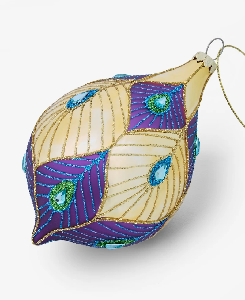 Holiday Lane Peacock Drop Ornament, Macy's Exclusive