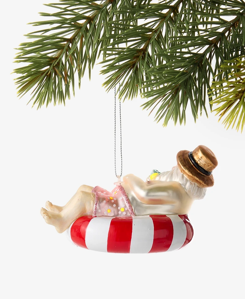 Holiday Lane Florida Glass Beach Santa Ornament, Macy's Exclusive