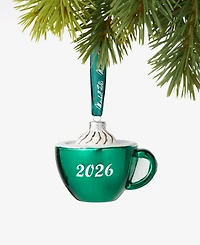Holiday Lane Chicago Marshall Fields Coffee Cup Ornament, Macy's Exclusive
