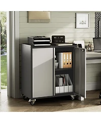 Gaomon Heavy Duty Metal Locking Garage Tool Cabinet with Adjustable Shelf, Rolling Wheels