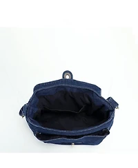 Luma Denim Flap Shoulder Bag Crossbody Purse Casual Blue Jean Handbag Adjustable Strap Everyday Small Messenger