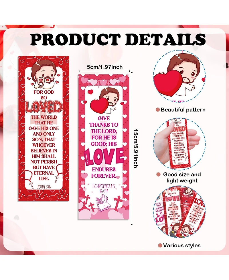 Gnuadz Valentine Scripture Bookmarks Christian Verse
