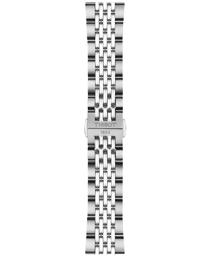 Tissot Unisex Round Silver Stainless Steel Watch 39mm